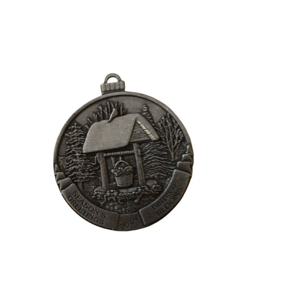 Birds and Blooms Pewter Christmas Ornaments Metal Lot Of 4 2004-2007 - Picture 5 of 5